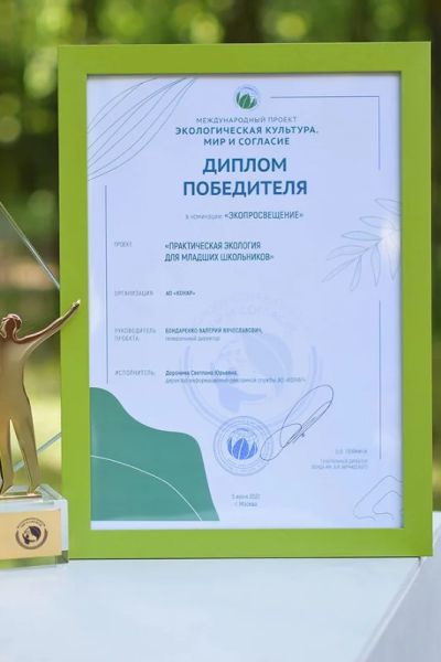 Стратегия устойчивого развития получила Международную премию